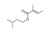 (E)-2-甲基巴豆酸异戊酯 结构式