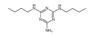 N2,N4-二丁基-1,3,5-三嗪-2,4,6-三胺 结构式