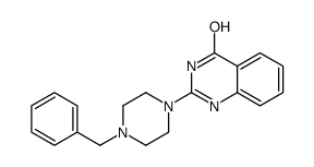 2-(4-苄基-1-哌嗪)-4(3H)-喹唑啉酮 结构式