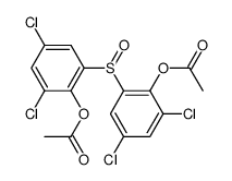Phenol, 2,2'-sulfinylbis[4,6-dichloro-, diacetate (4CI) 结构式