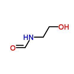 N-(2-羟基乙基)甲酰胺 结构式