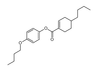 1-Cyclohexene-1-carboxylic acid, 4-butyl-, 4-butoxyphenyl ester 结构式