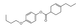 3-Cyclohexene-1-carboxylic acid, 4-propyl-, 4-butoxyphenyl ester 结构式
