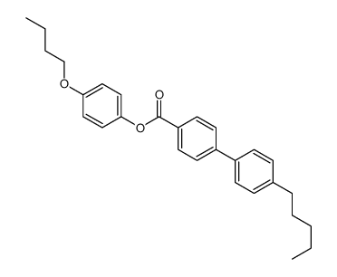 4'-戊基-[1,1'-联苯]-4-羧酸-4-丁氧基苯酯 结构式