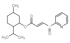 menthyl 3-(2-pyridylsulfinyl)acrylate 结构式