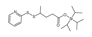 Pentanoic acid, 4-(2-pyridinyldithio)-, tris(1-methylethyl)silyl ester 结构式