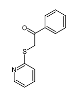 1-苯基-2-(2-吡啶基硫代)乙酮 结构式