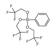 苯基三(2,2,2-三氟乙氧基)硅烷 结构式