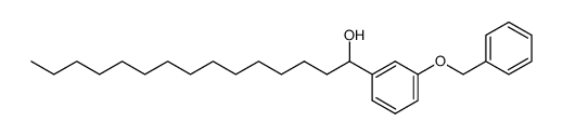 Benzenemethanol, 3-(phenylmethoxy)-α-tetradecyl- 结构式