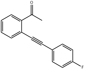 1-(2-((4-氟苯基)乙炔基)苯基)乙酮 结构式