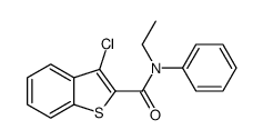 3-氯-N-乙基-N-苯基苯并[b]噻吩-2-甲酰胺 结构式