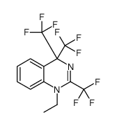 1-乙基-1,4-二氢-2,4,4-三(三氟甲基)喹唑啉 结构式