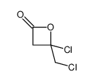 4-氯-4-(氯甲基)-2-氧杂环丁酮 结构式