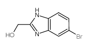2-羟甲基-5-溴苯并咪唑 结构式