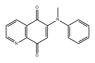 5,8-Quinolinedione, 6-(methylphenylamino)- 结构式