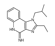 2-乙基-1-(2-甲基丙基)-1H-咪唑并[4,5-c]喹啉-4-胺 结构式