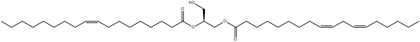 3-LINOLEOYL-2-OLEOYL-SN-GLYCEROL 结构式