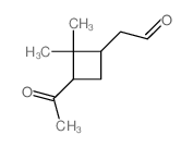 2-(3-乙酰基-2,2-二甲基环丁基)乙醛 结构式