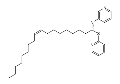 9-Octadecenimidothioic acid, N-3-pyridinyl-, 2-pyridinyl ester, (,Z)- (9CI) 结构式