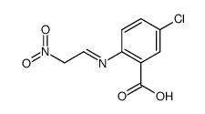 5-氯-2-[(2-硝基亚乙基)氨基]苯甲酸 结构式