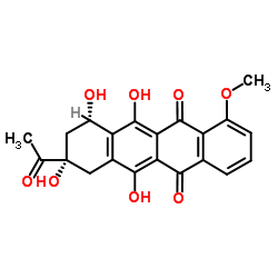 柔红酮 结构式