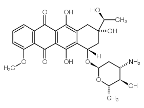 柔红霉素杂质2（柔红霉素EP杂质B） 结构式