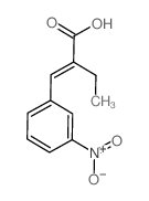 2-乙基-3-(3-硝基苯基)丙烯酸 结构式