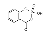 2-羟基-4H-1,3,2-苯并二氧磷杂环己-4-酮 2-氧化物 结构式