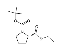 (2S)-2-[(乙硫基)羰基]-1-吡咯烷羧酸-1,1-二甲基乙酯 结构式