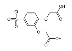 Acetic acid, 2,2'-[[4-(chlorosulfonyl)-1,2-phenylene]bis(oxy)]bis- 结构式