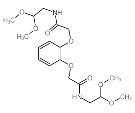 N-(2,2-dimethoxyethyl)-2-[2-(2,2-dimethoxyethylcarbamoylmethoxy)phenoxy]acetamide 结构式
