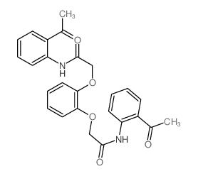 Acetamide, 2,2'-[1,2-phenylenebis(oxy)]bis[N-(2-acetylphenyl)- (9CI) 结构式