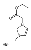 1H-Imidazolium, 3-(2-ethoxy-2-oxoethyl)-1-methyl-, bromide (1:1) 结构式