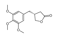 2(3H)-Furanone, dihydro-4-[(3,4,5-trimethoxyphenyl)methyl]-, (4R)- 结构式