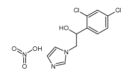 1H-Imidazole-1-ethanol, α-(2,4-dichlorophenyl)-, nitrate (1:1) 结构式
