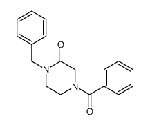 4-苯甲酰基-1-苄基-2-哌嗪酮 结构式