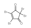 2,2,4,5-四溴-4-环戊烯-1,3-二酮 结构式