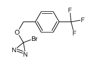 3-溴-3-[[4-(三氟甲基)苯基]甲氧基]-3H-二氮杂环丙烯 结构式