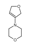 4-(2,5-二氢-3-呋喃基)吗啉 结构式