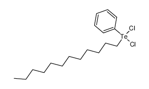 二氯(十二烷基)苯基碲 结构式