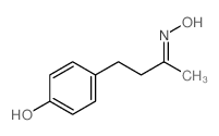 4-[(3E)-3-羟亚氨基丁基]苯酚 结构式