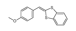 4-(1,3-benzodithiol-2-ylidenemethyl)phenyl methyl ether 结构式