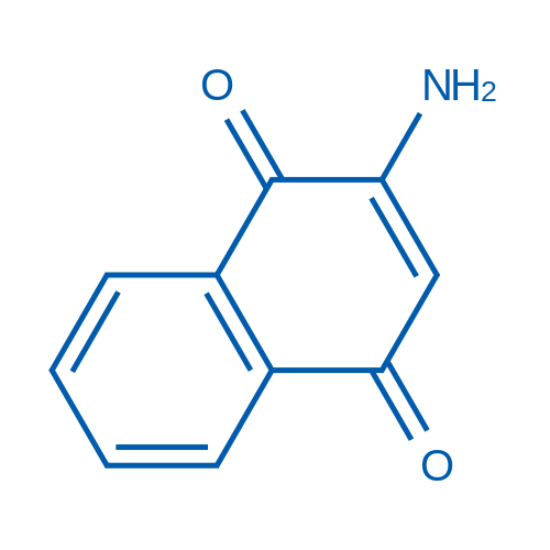 2-氨基萘-1,4-二酮 结构式