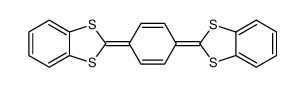 2-[4-(1,3-苯并二硫杂环戊二烯-2-亚基)环己-2,5-二烯-1-亚基]-1,3-苯并二硫杂环戊二烯 结构式
