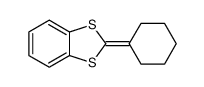 1,3-Benzodithiole, 2-cyclohexylidene- 结构式
