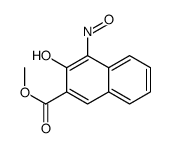 3-羟基-4-亚硝基-2-萘甲酸甲酯 结构式