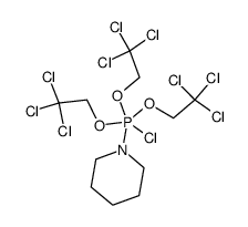 Piperidine, 1-[chlorotris(2,2,2-trichloroethoxy)phosphoranyl]- (9CI) 结构式