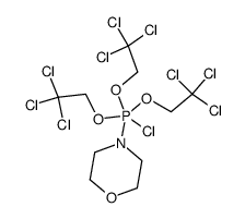Morpholine, 4-[chlorotris(2,2,2-trichloroethoxy)phosphoranyl]- (9CI) 结构式