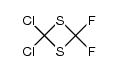 2,2-二氯-4,4-二氟-1,3-二硫杂环丁烷 结构式