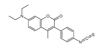 7-diethylamino-3-(4'-isothiocyanatophenyl)-4-methylcoumarin 结构式